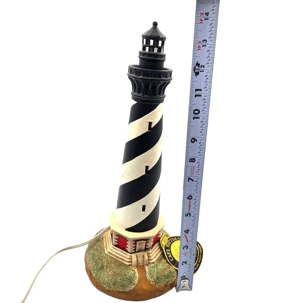 Lefton Cape Hatteras NC Porcelain Lighted Historic Lighthouse 1993 Nautical
